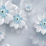 پوستر دیواری گل فروشگاه قلعه کاغذ دیواری