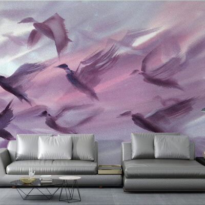 پوستر دیواری پرنده فروشگاه قلعه کاغذ دیواری