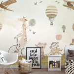 پوستر دیواری کودک فروشگاه قلعه کاغذ دیواری