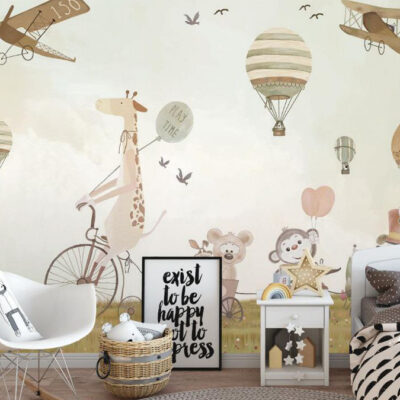 پوستر دیواری کودک فروشگاه قلعه کاغذ دیواری