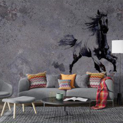 پوستر دیواری اسب فروشگاه قلعه کاغذ دیواری