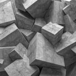 پوستر دیواری مکعب فروشگاه قلعه کاغذ دیواری