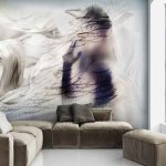 پوستر دیواری خط نستعلیق فروشگاه قلعه کاغذ دیواری