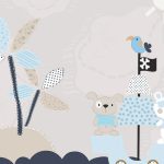 پوستر دیواری کودک فروشگاه قلعه کاغذ دیواری