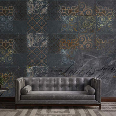 پوستر دیواری داماسک فروشگاه قلعه کاغذ دیواری