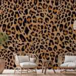 پوستر دیواری پلنگی فروشگاه قلعه کاغذ دیواری