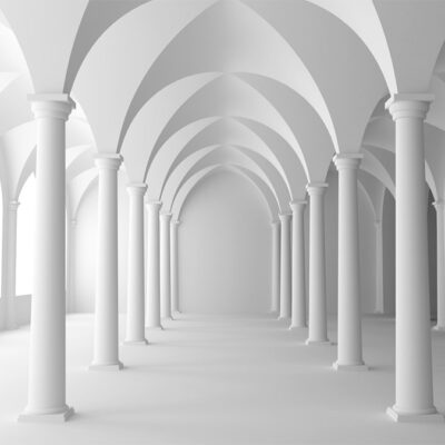 پوستر دیواری سه بعدی فروشگاه قلعه کاغذ دیواری