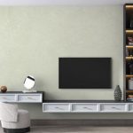 پوستر دیواری پشت تلویزیون قلعه کاغذ دیواری