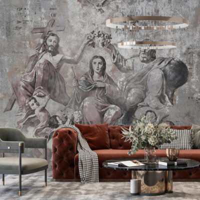 پوستر دیواری نقاشی فروشگاه قلعه کاغذ دیواری