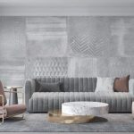 پوستر دیواری طرح بتن فروشگاه قلعه کاغذ دیواری