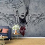 پوستر دیواری چهره و فشن فروشگاه قلعه کاغذ دیواری