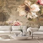 پوستر دیواری گل فروشگاه قلعه کاغذ دیواری