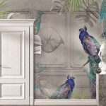 پوستر دیواری طاووس فروشگاه قلعه کاغذ دیواری