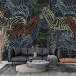 پوستر دیواری گورخر فروشگاه قلعه کاغذ دیواری