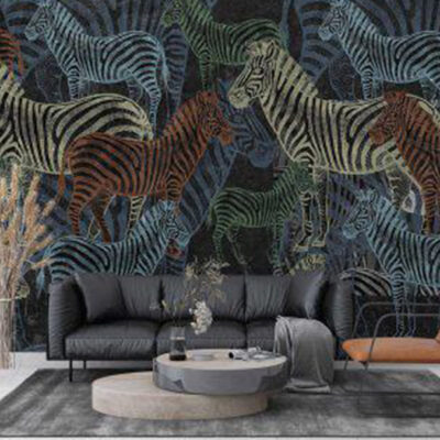 پوستر دیواری گورخر فروشگاه قلعه کاغذ دیواری