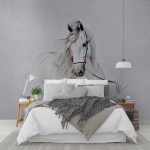 پوستر دیواری اسب فروشگاه قلعه کاغذ دیواری