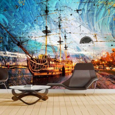 پوستر دیواری منظره و طبیعت فروشگاه قلعه کاغذ دیواری