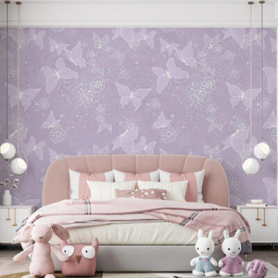 پوستر دیواری پروانه فروشگاه قلعه کاغذ دیواری