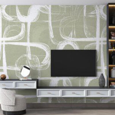 پوستر دیواری پشت تلویزیون فروشگاه قلعه کاغذ دیواری