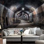 پوستر دیواری تونل فروشگاه قلعه کاغذ دیواری