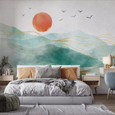 پوستر دیواری مدرن فروشگاه قلعه کاغذ دیواری