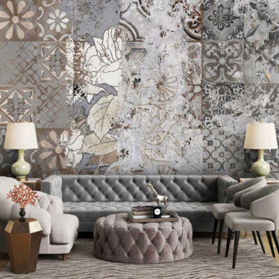 پوستر دیواری داماسک فروشگاه قلعه کاغذ دیواری