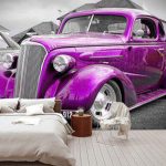 پوستر دیواری ماشین فروشگاه قلعه کاغذ دیواری