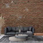 پوستر دیواری طرح آجر فروشگاه قلعه کاغذ دیواری