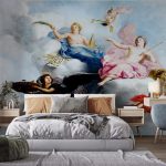 پوستر دیواری نقاشی فروشگاه قلعه کاغذ دیواری