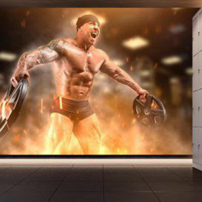 پوستر دیواری ورزشی فروشگاه قلعه کاغذ دیواری