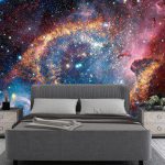 پوستر دیواری کهکشان فروشگاه قلعه کاغذ دیواری