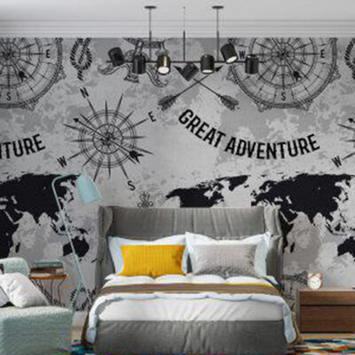 پوستر دیواری نقشه جهان فروشگاه قلعه کاغذ دیواری