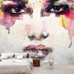 پوستر دیواری چهره و فشن فروشگاه قلعه کاغذ دیواری