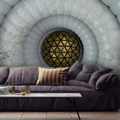 پوستر دیواری سه بعدی فروشگاه قلعه کاغذ دیواری