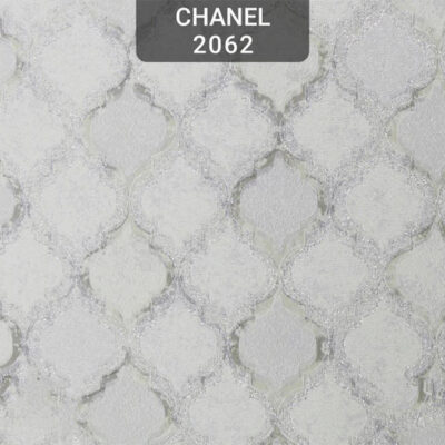 کاغذ دیواری هندسی نقره ای