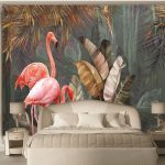 پوستر دیواری فلامینگو فروشگاه قلعه کاغذ دیواری