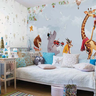 پوستر دیواری زرافه فروشگاه قلعه کاغذ دیواری