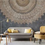 پوستر دیواری داماسک فروشگاه قلعه کاغذ دیواری