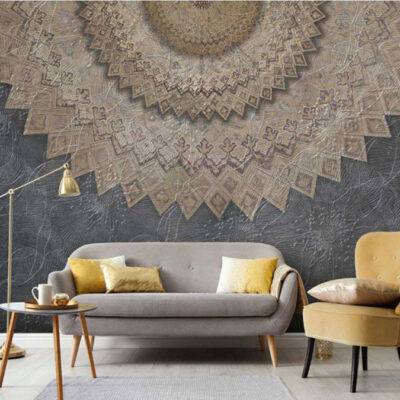 پوستر دیواری داماسک فروشگاه قلعه کاغذ دیواری