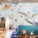 پوستر دیواری کودک فروشگاه قلعه کاغذ دیواری