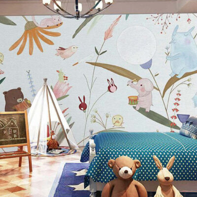 پوستر دیواری کودک فروشگاه قلعه کاغذ دیواری