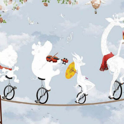 پوستر دیواری کودک فروشگاه قلعه کاغذ دیواری