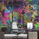 پوستر دیواری شهر و ساختمان فروشگاه قلعه کاغذ دیواری