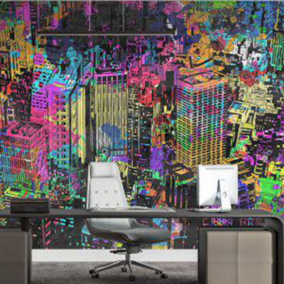 پوستر دیواری شهر و ساختمان فروشگاه قلعه کاغذ دیواری