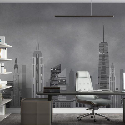 پوستر دیواری شهر و ساختمان فروشگاه قلعه کاغذ دیواری