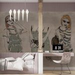 پوستر دیواری چهره و فشن فروشگاه قلعه کاغذ دیواری