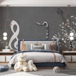 پوستر دیواری موسیقی فروشگاه قلعه کاغذ دیواری