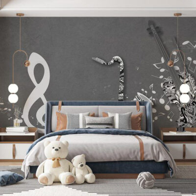 پوستر دیواری موسیقی فروشگاه قلعه کاغذ دیواری