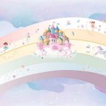 پوستر دیواری رنگین کمان فروشگاه قلعه کاغذ دیواری