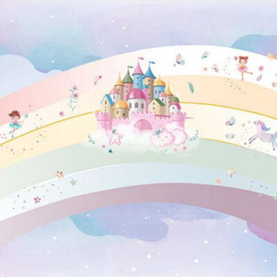 پوستر دیواری رنگین کمان فروشگاه قلعه کاغذ دیواری